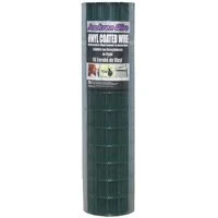 Green Vinyl-Coated Welded Garden Fence 36 in x 50 ft, 2 in x 3 in Mesh