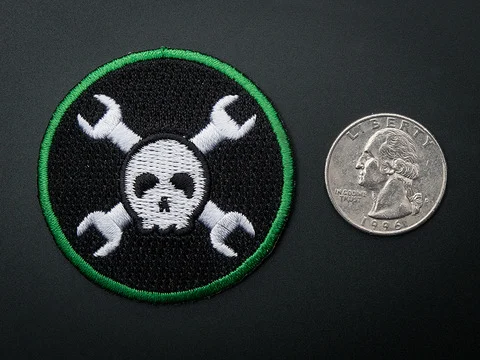 Hack-a-Day -Badge, iron-on patch