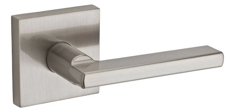 Halifax Square Passage Hall/Closet Lever, Satin Nickel