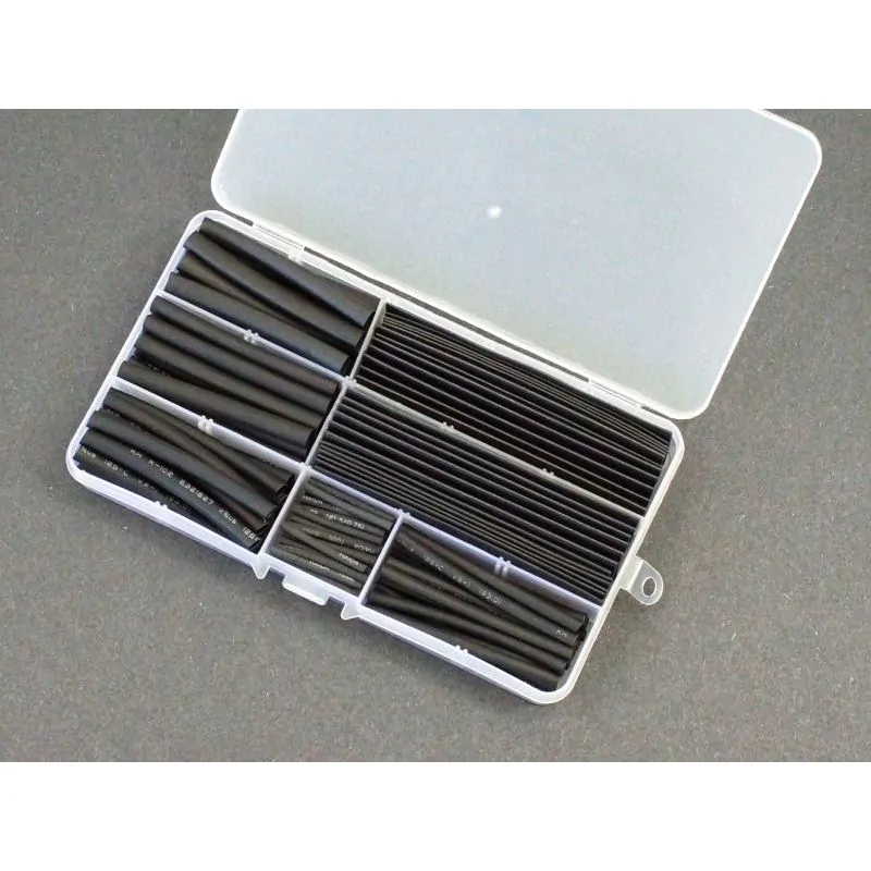HEAT SHRINK ASSORTMENT BLACK KIT