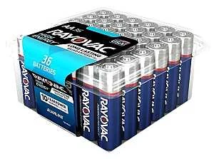 High Energy AA Alkaline Batteries 1.5V 36 Pack