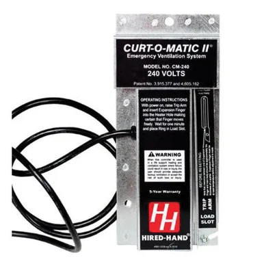 Hired-HandCurt-O-Matic IISingle Emergency Curtain Drop, 240 VAC