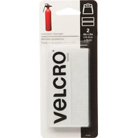 Industrial Strength Hook and Loop Fastener Strip 2 in x 4 in White