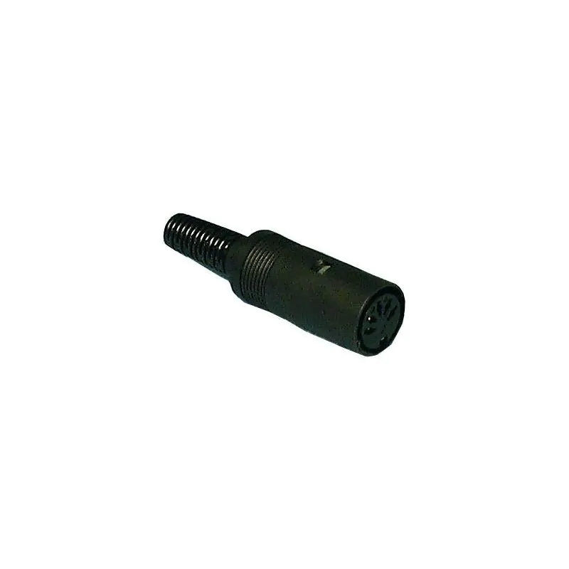 INLINE DIN JACK 6 PIN INLINE FEMALE