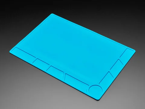Insulated Silicone Rework Mat - 34cm x 23cm Work Surface - Blue