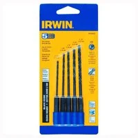 Jobber Length Hex Shank Drill Bit Set 5-Pc 3/32 to 5/32 in