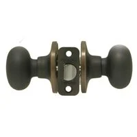 Juno Keyed Entry Door Knob, Venetian Bronze Finish