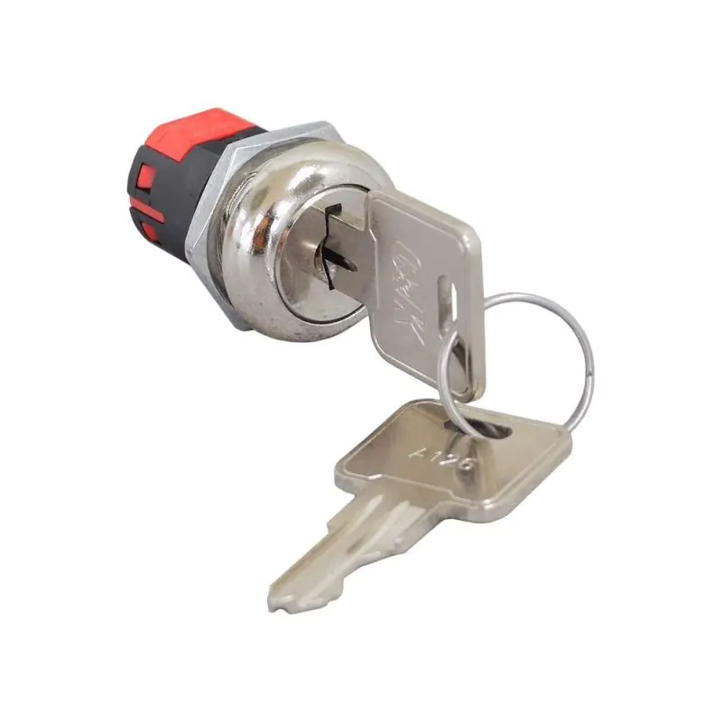 KEY SWITCH ON ON DPDT4A 125V 4 TUMBLER WITH DETENT - SOLDER LUG JD S SERIES E158071