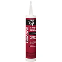 Kitchen & Bath Clear Silicone Sealant 10.1 oz Squeeze Tube