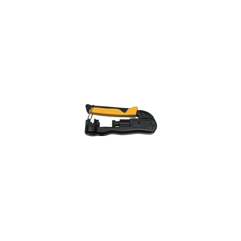 Klein Adjustable Compression Crimper-Lateral, Multi-Connector, for BNC, RCA, and F type Compression.