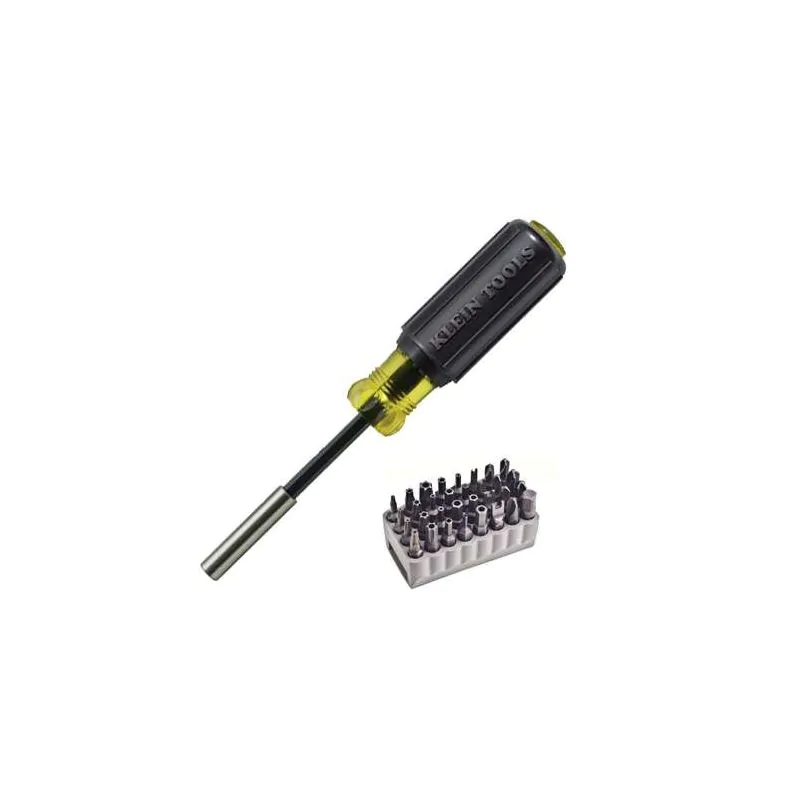 Klein Magnetic Screwdriver with 32-Piece Tamper-Proof Bit Set