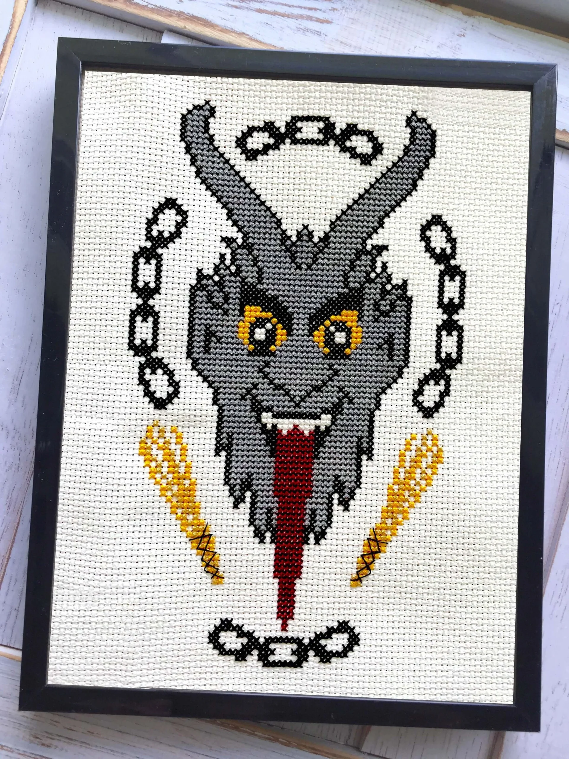 The Krampus Counted Cross Stitch DIY Kit