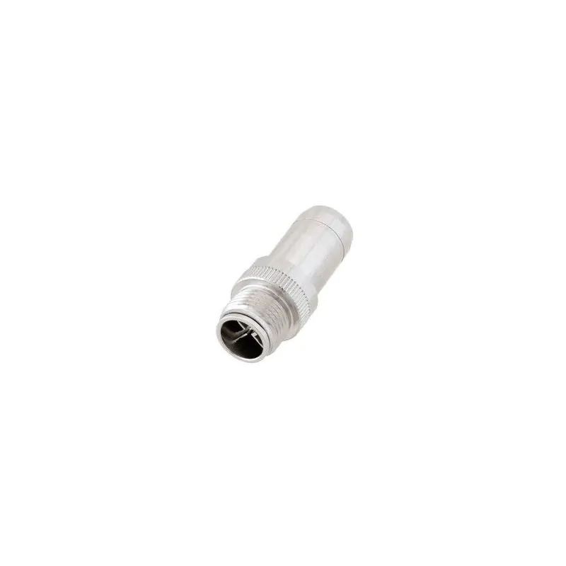 L-com M12 8 Position X-code Mold Connector, Male, Shielded, W17