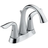 Lahara 2-Handle Centerset Bathroom Faucet, Chrome Finish