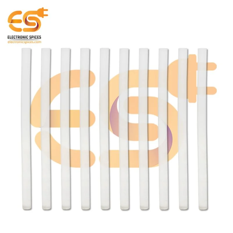 11mm diameter 7.5 inch long Transparent Cylindrical hot glue gun sticks pack of 20 sticks