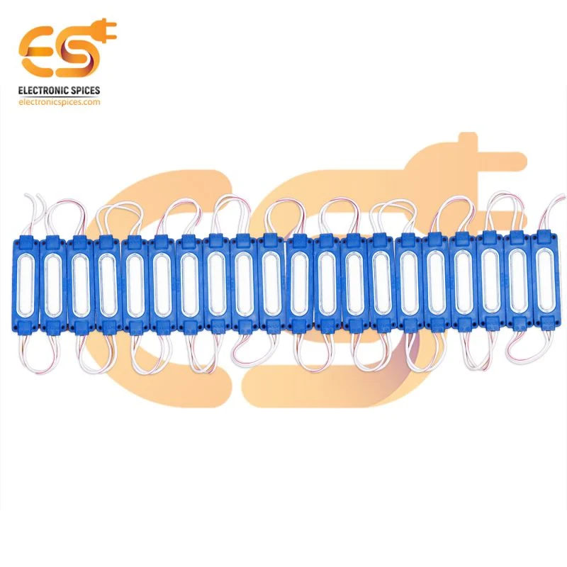 12V 2W Bright blue color waterproof LED module pack of 60pcs