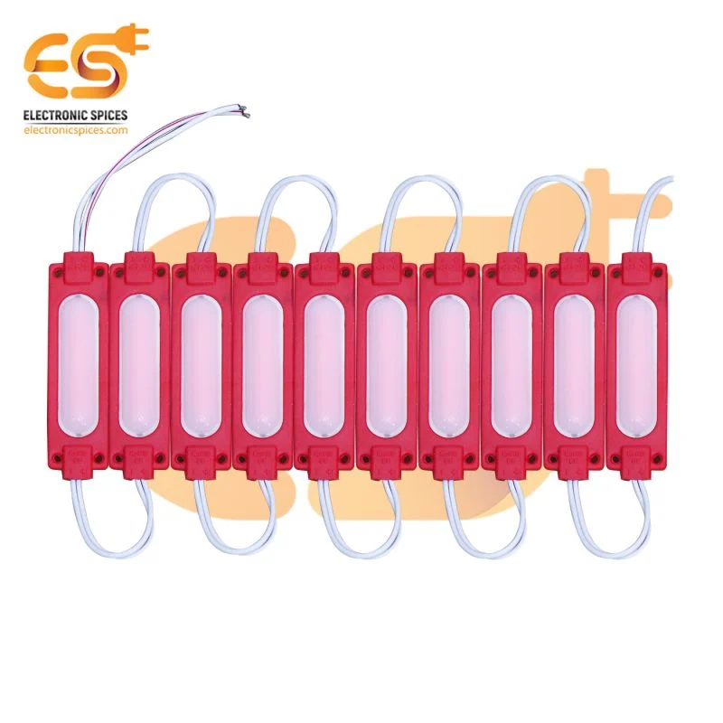 12V 2W Bright red color waterproof LED module pack of 20pcs