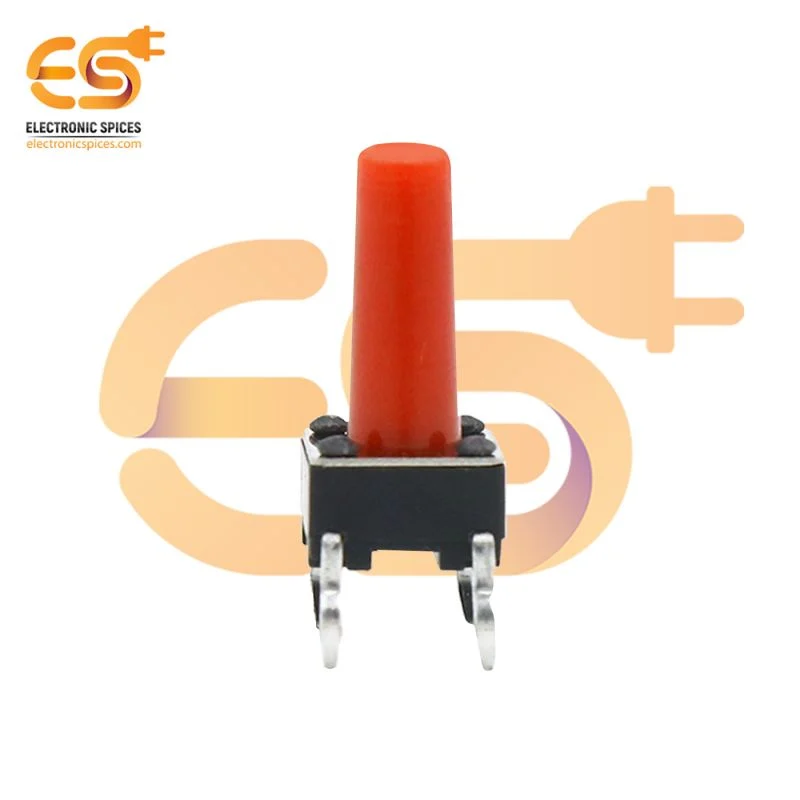 6 x 6 x 12mm Red color tactile momentary push button switch pack of 20pcs