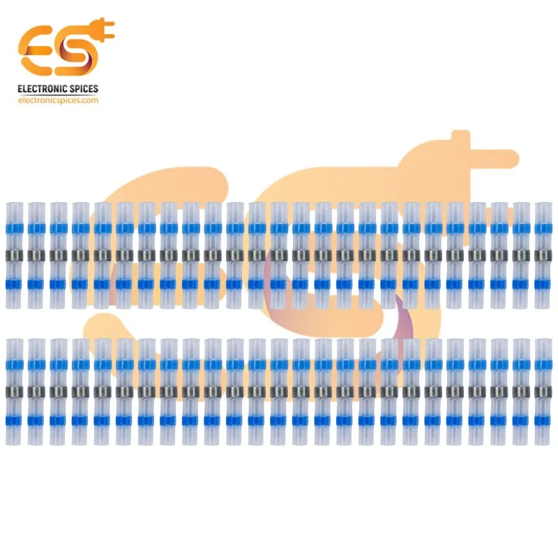 SST S31 Tin Ring Heat Shrinkable Terminal Nylon Tube Blue Colour 10pcs