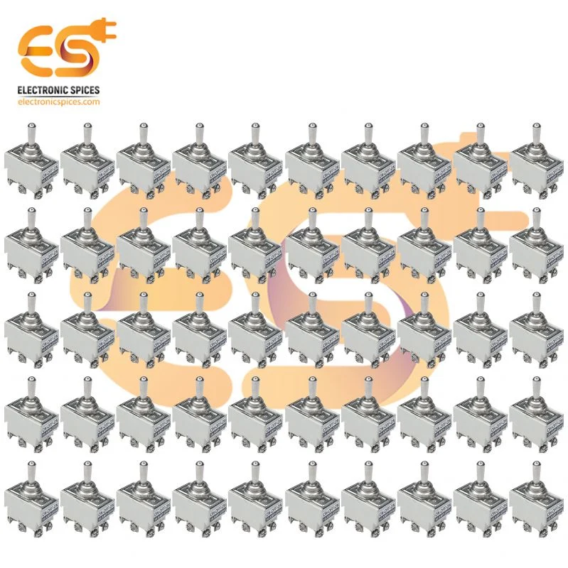 10Amp 250V 6 Pin Mini Toggle Switch ON / OFF / ON White Color 50pcs