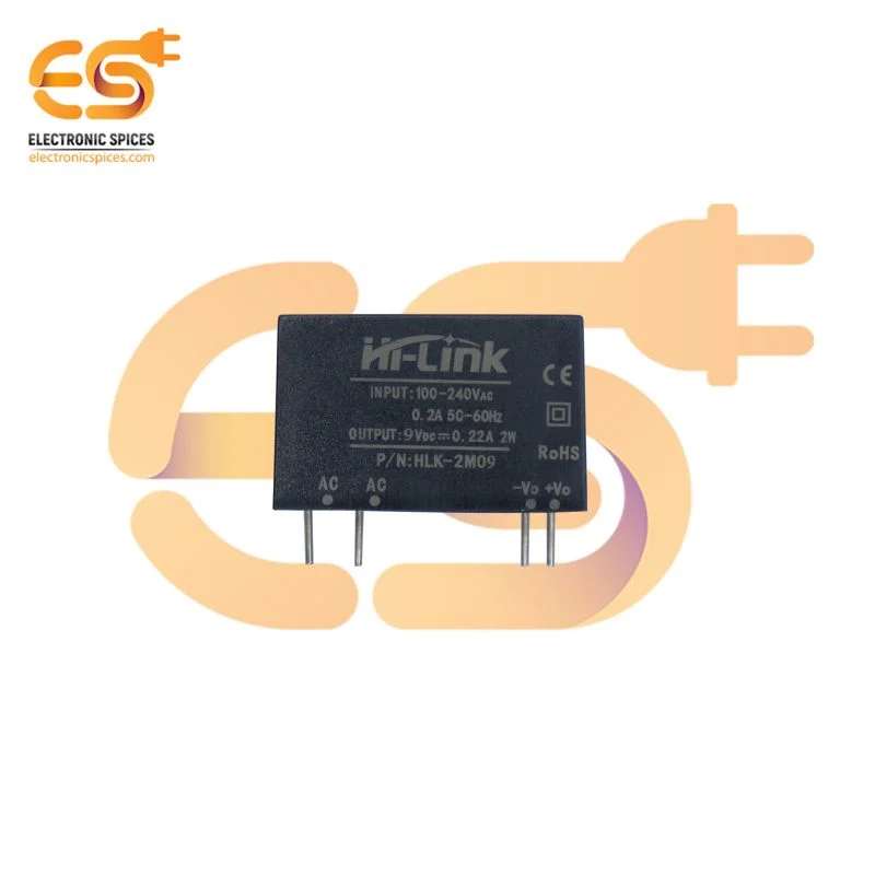 DC 9V-0.22A 2 Watt Hi-Link Power Supply Module HLK-2M09 Pack of 1pcs