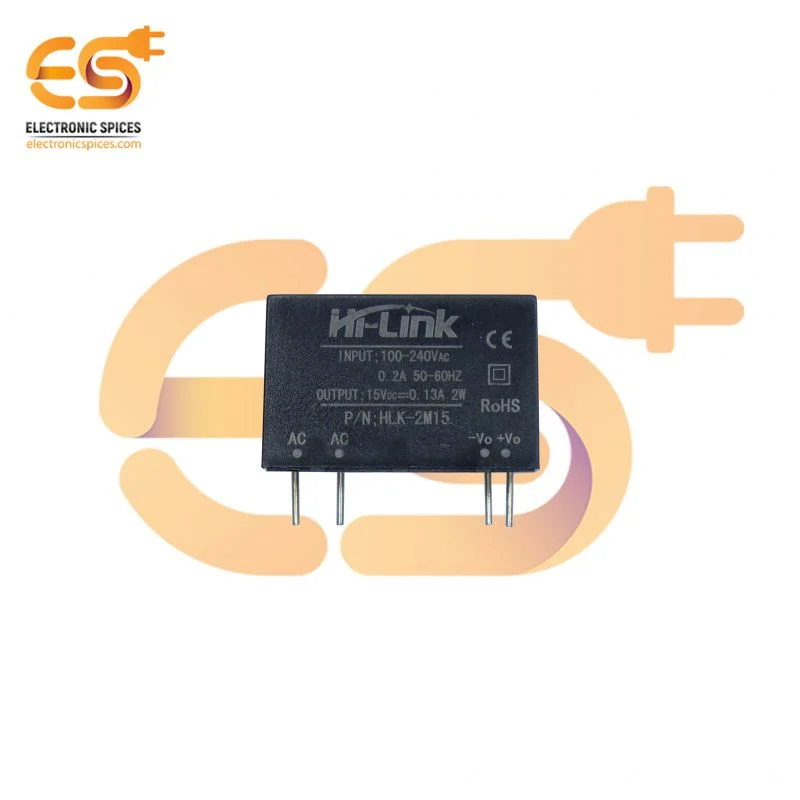 DC 15V-0.13A 2 Watt Hi-Link Power Supply Module HLK-2M15 Pack of 1pcs