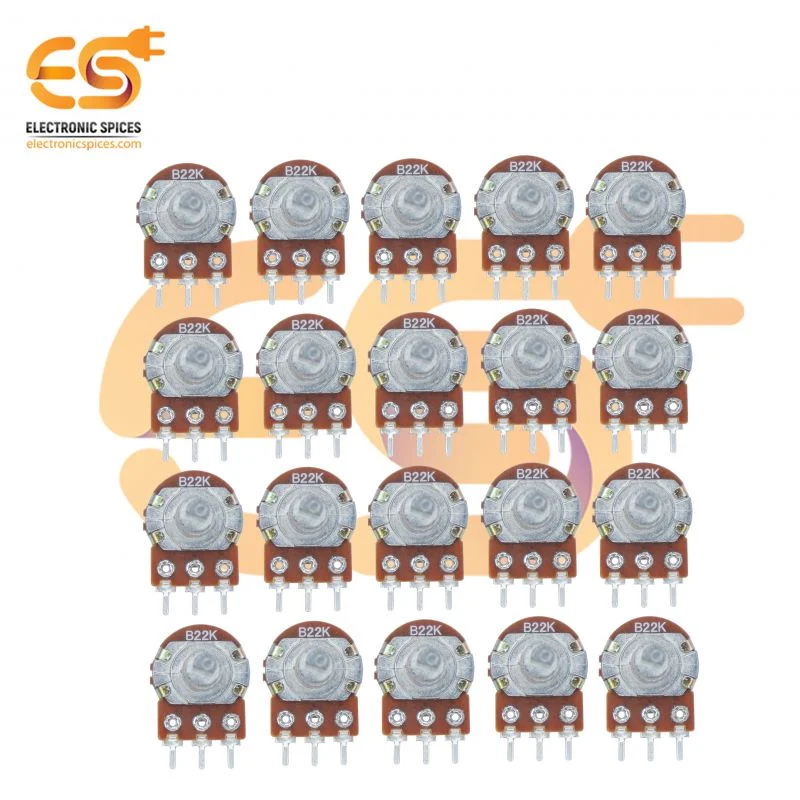 22K potentiometer Dshaft handle 3 pin pack of 20pcs