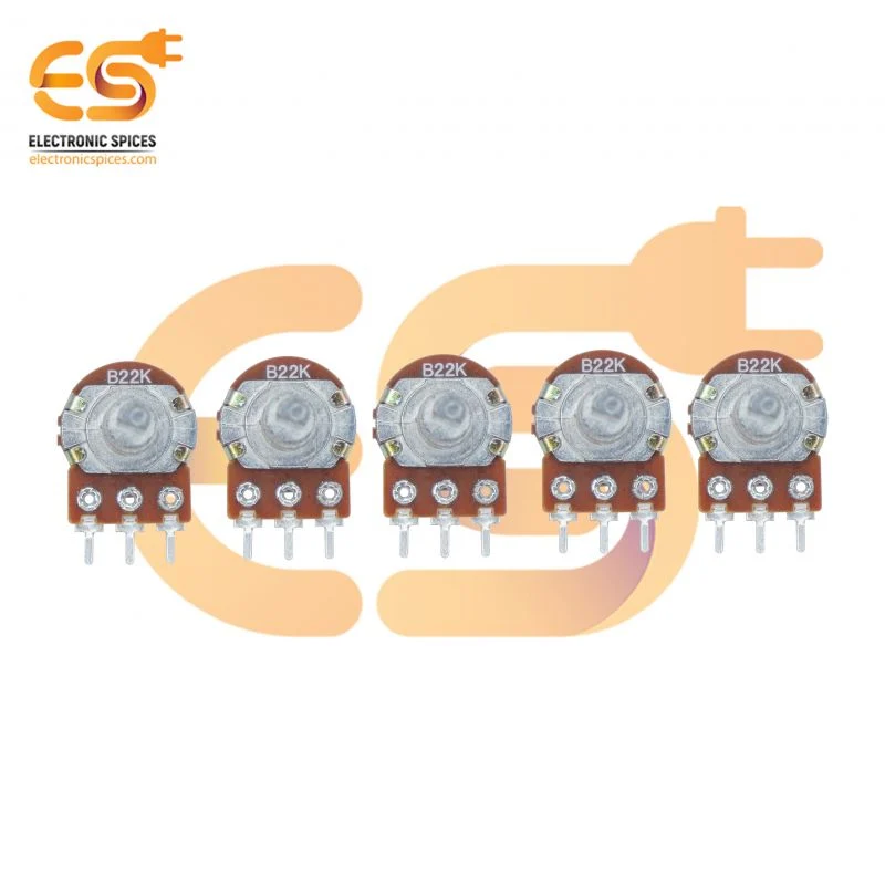 22K potentiometer Dshaft handle 3 pin pack of 5pcs