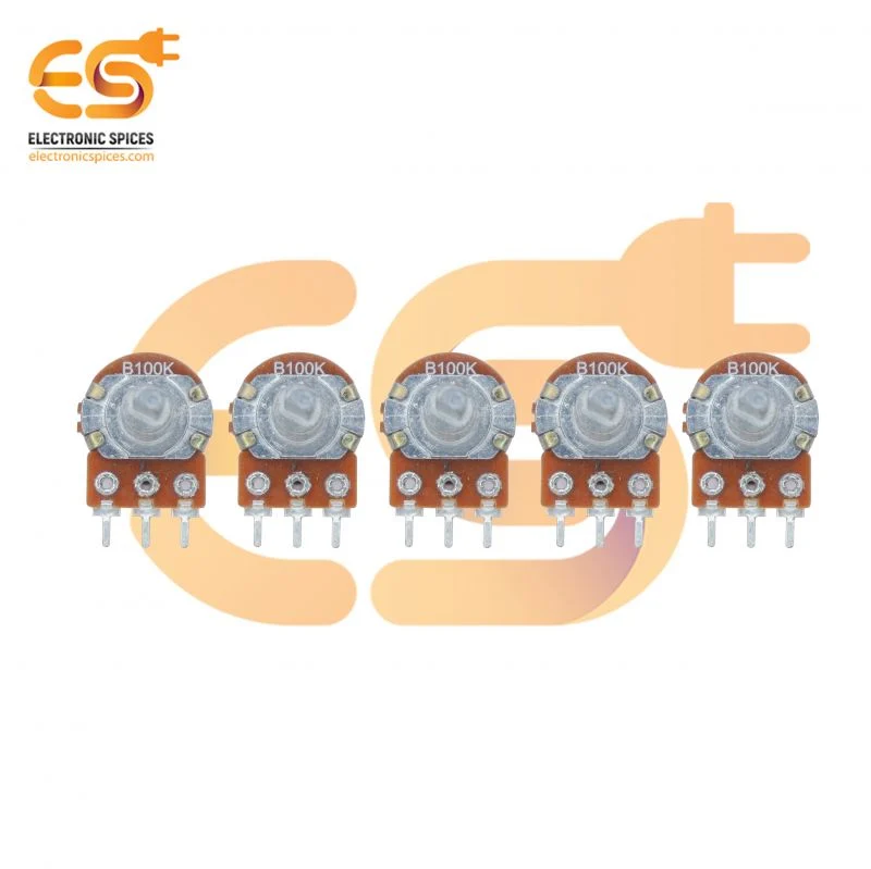 100K potentiometer Dshaft handle 3 pin pack of 5pcs