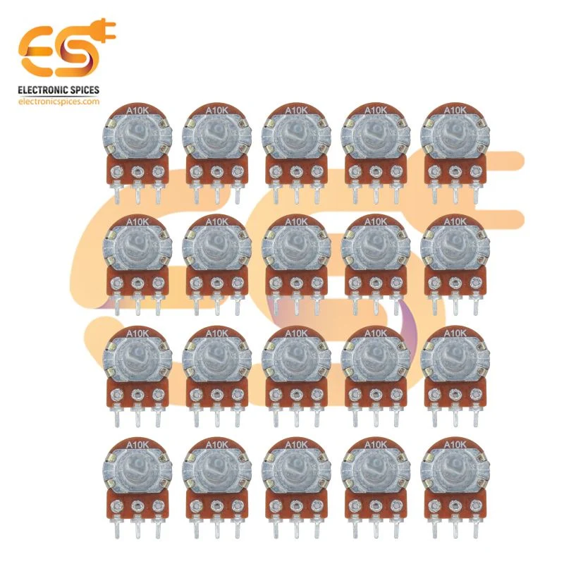 10K potentiometer D shaft handle 3 pin pack of 20pcs