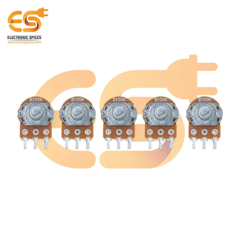 100K potentiometer D shaft handle 6 pin pack of 5pcs