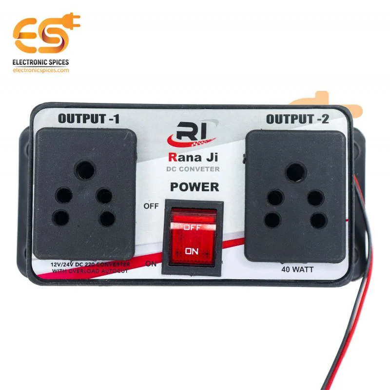 12V / 24V DC 220V 40 WattConverter with Overload Autocut Inverter Kit for SMPS, Lap Top, LED TV