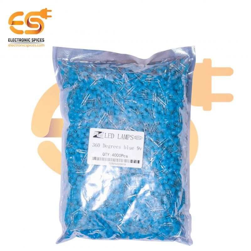 9V LED 360 Degree Pixel Led Straw Hat 4.8mm Blue Pack of 4000pcs