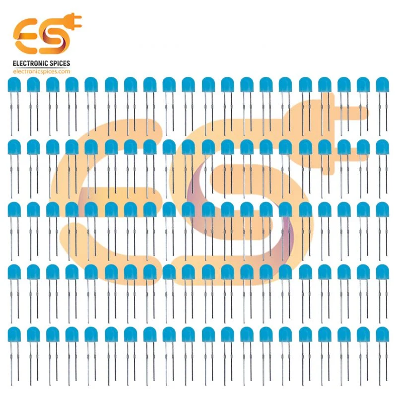 9V LED 360 Degree Pixel Led Straw Hat 4.8mm Blue Pack of 100pcs