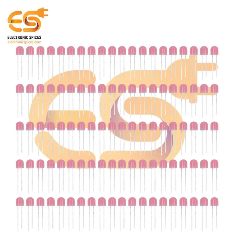 9V LED 360 Degree Pixel Led Straw Hat 4.8mm Pink Pack of 100 pcs