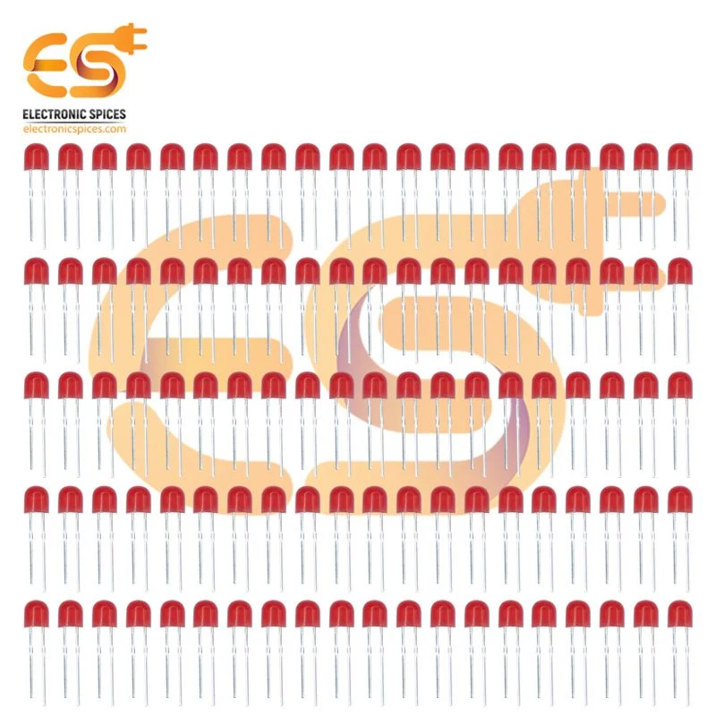 9V LED 360 Degree Pixel Led Straw Hat 4.8mm Red Pack of 100 pcs