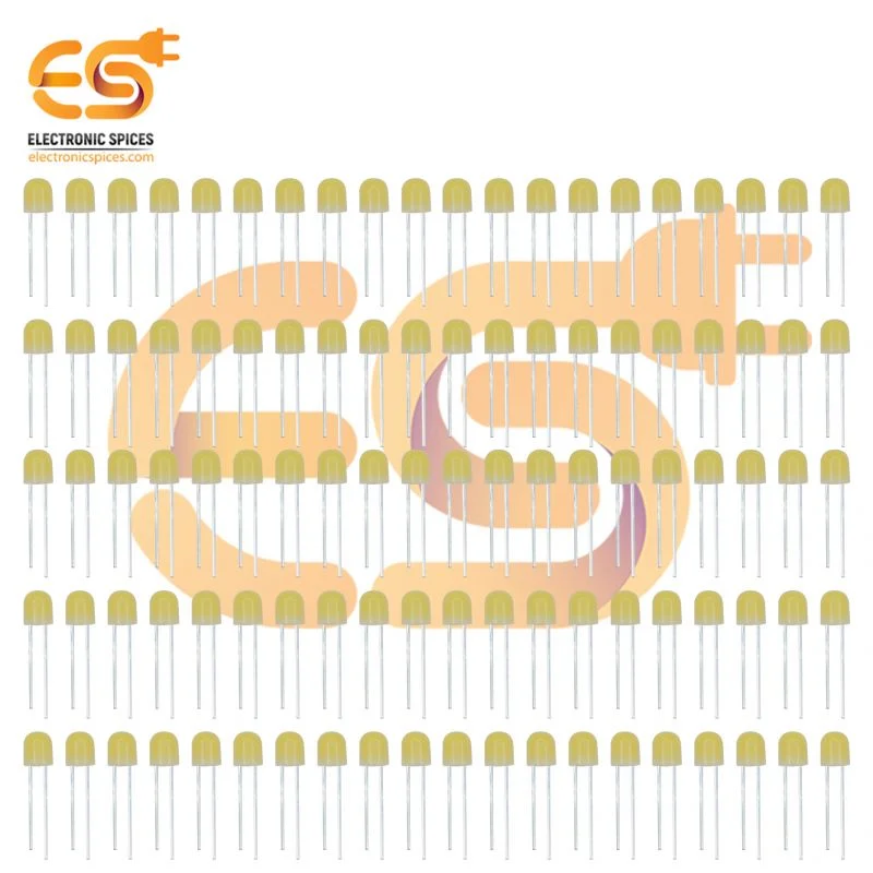 9V LED 360 Degree Pixel Led Straw Hat 4.8mm Warm White Pack of 100 pcs