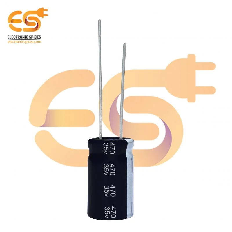 470uf / 35V Aluminium Electrolytic Capacitors (10 X 17)mm pack of 5 pcs