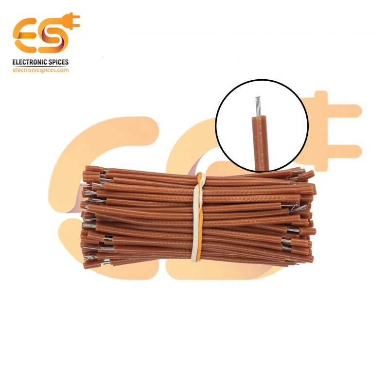 7/36 Copper Electrical Wire 28 AWG ChocolateyColour 5cm pack of 100pcs
