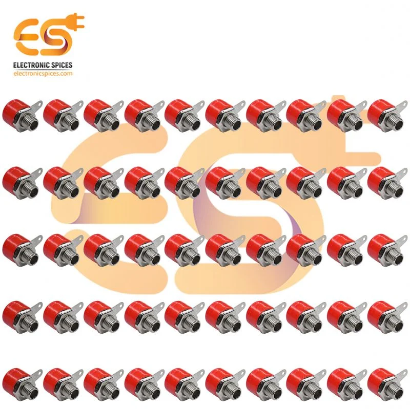 2mm 5A Red 30V color Female socket banana connector pack of 50pcs