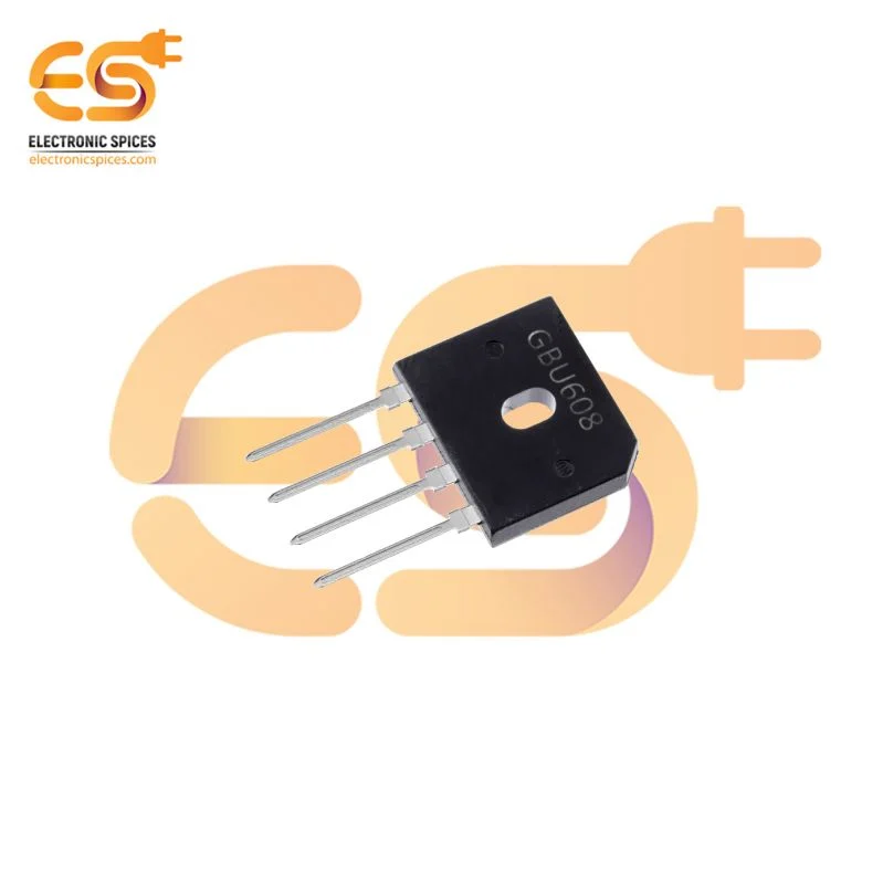 GBU, GBU608 6A 800V Bridge Rectifiers Diode pack of 2pcs