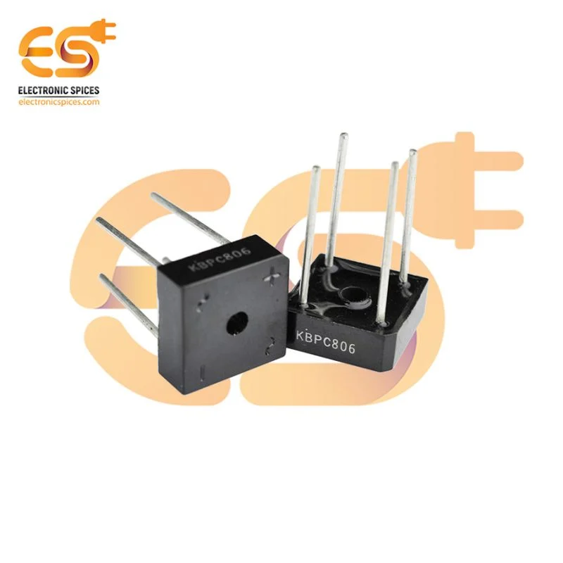 KBPC8, KBPC806 8A 600V Bridge Rectifiers Diode pack of 2pcs