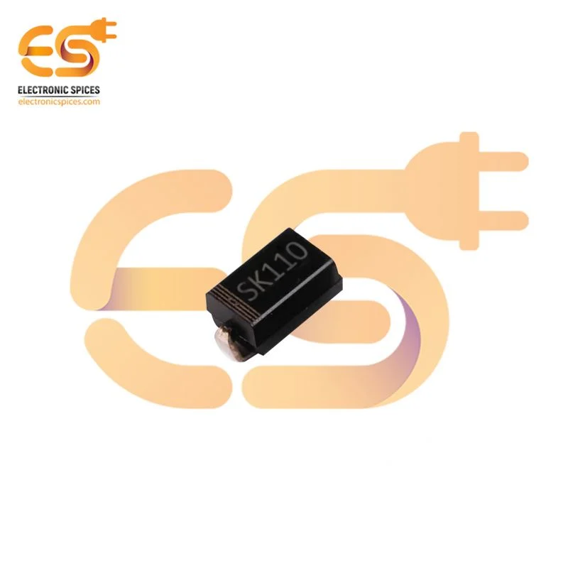 SMA(G), SK110 100V Surface Mount Schottky Barrier Rectifiers DiodePack of 100