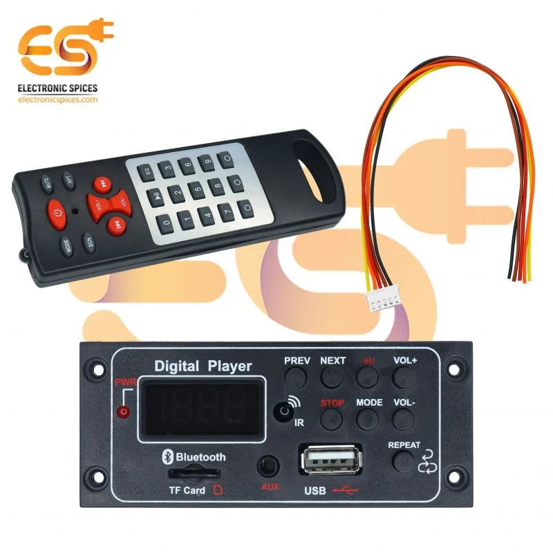 Bluetooth FM/ USB/ AUX/ TF Card mp3 Module with Remote for Amplifier (90 x36)mm
