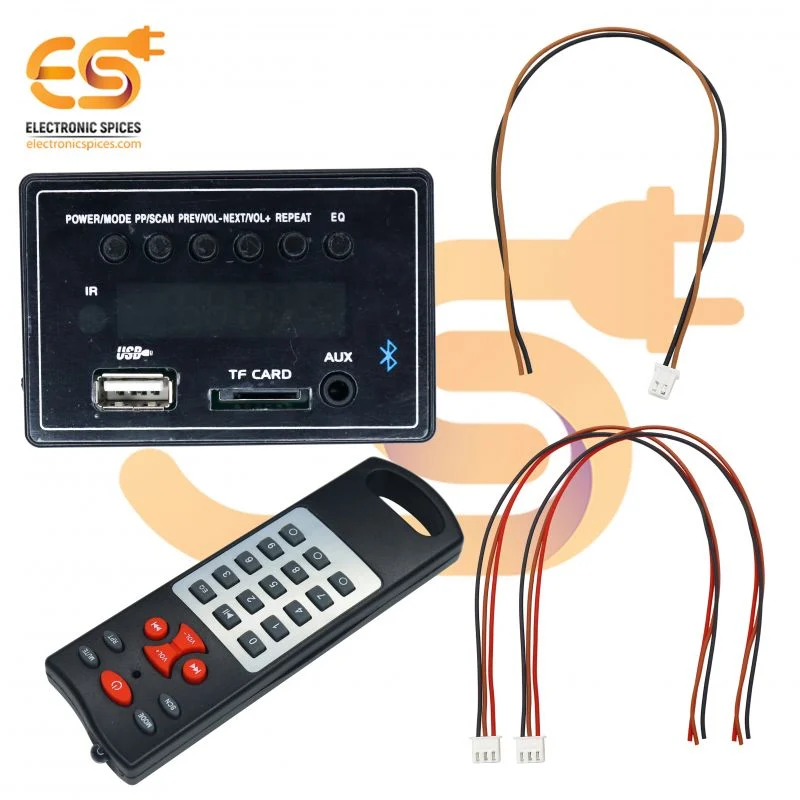 Bluetooth Module with Remote for Amplifier and AUX, USB, TF Card (70 x 45)mm