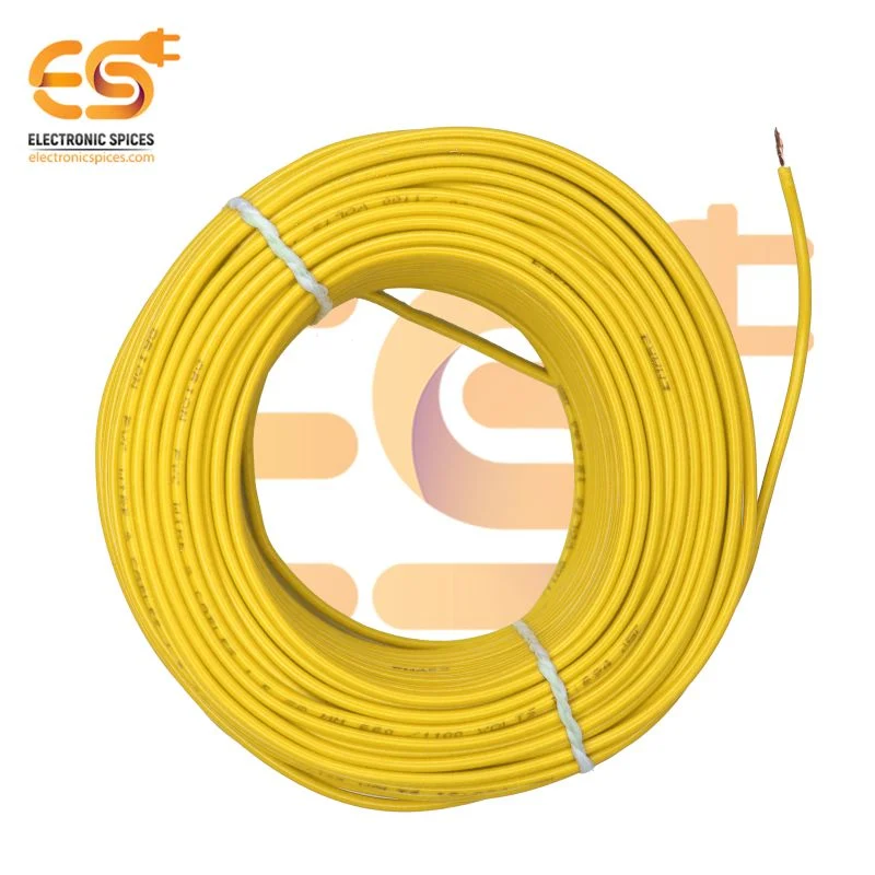 PVC Insulated Flame Retardant Wires 1.5sq/mm 60m (Yellow)