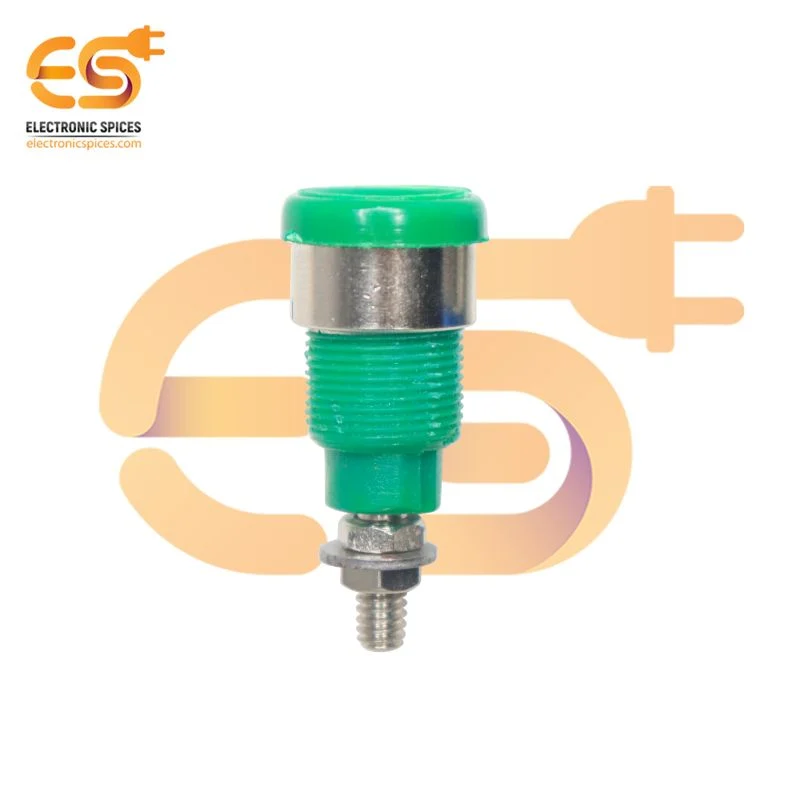 4mm 15A female socket Banana Connector Jack Panel green color