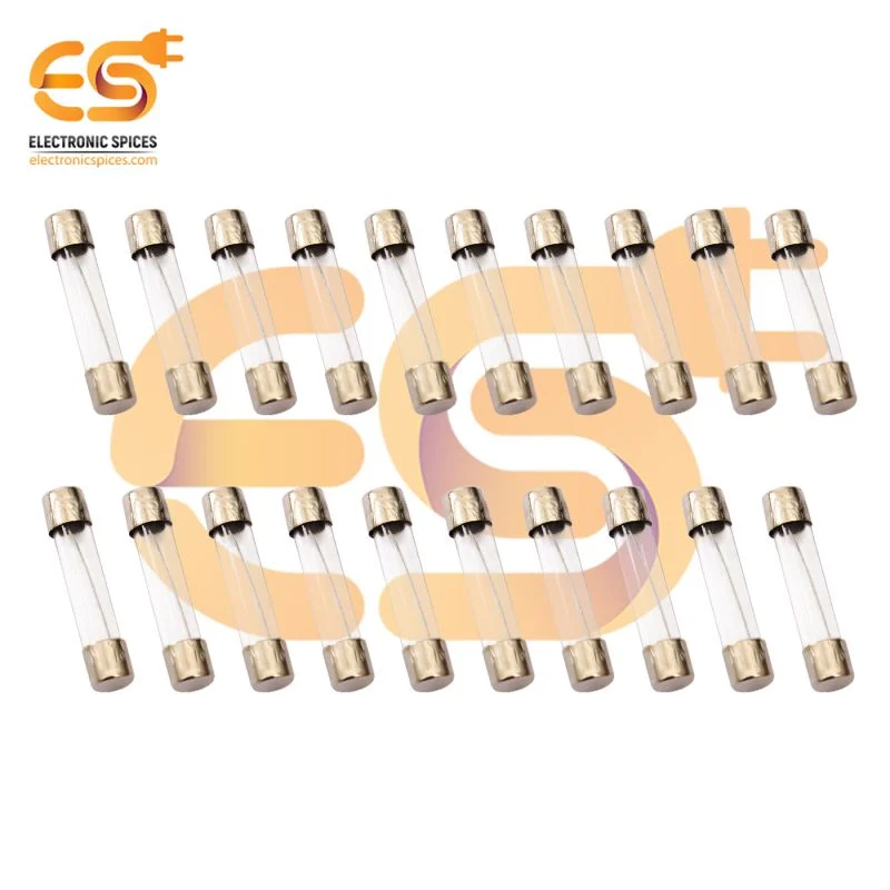25A 250V 6mm x 30mm Fast acting glass tube cartridge fuses pack of 100pcs