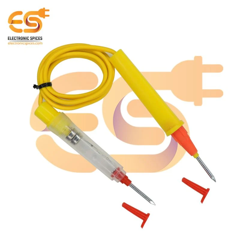 Continuity tester with LED light 3V button cell battery