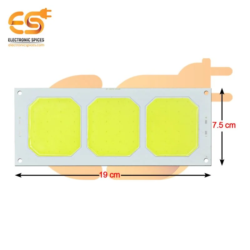 12V 5A COB LED Irregular Octagon Shape White Color Hard Strip Light Bulb Aluminum Plate